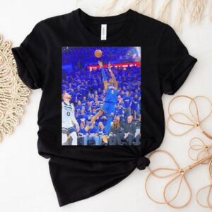 Shai Gilgeous-alexander Oklahoma City Thunder Game Frames Shirt