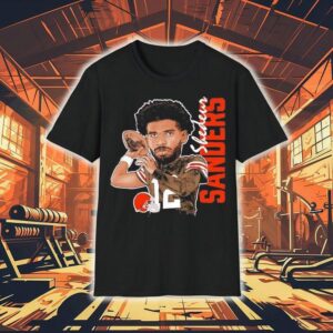 Shedeur Sanders Cleveland Browns Football Caricature Shirt