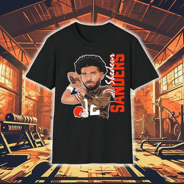 Shedeur Sanders Cleveland Browns Football Caricature Shirt Shedeur Sanders Cleveland Browns Football Caricature Shirt