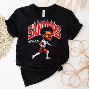 Shedeur Sanders Cleveland Browns Nfl Football Cartoon Shirt