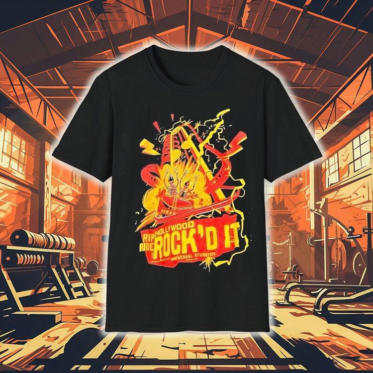 Skeleton Rip Hollywood Ride Rock’d It Universal Studios Shirt Skeleton Rip Hollywood Ride Rock’d It Universal Studios Shirt