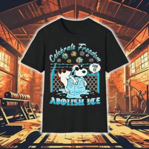 Snoopy Celebrate Freedom Fuck Ice Abolish Ice Shirt