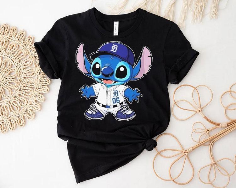 Stitch X Detroit Tigers Shirt Stitch X Detroit Tigers Shirt
