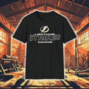 Tampa Bay Lightning Strikes Adventhealth Logo Shirt