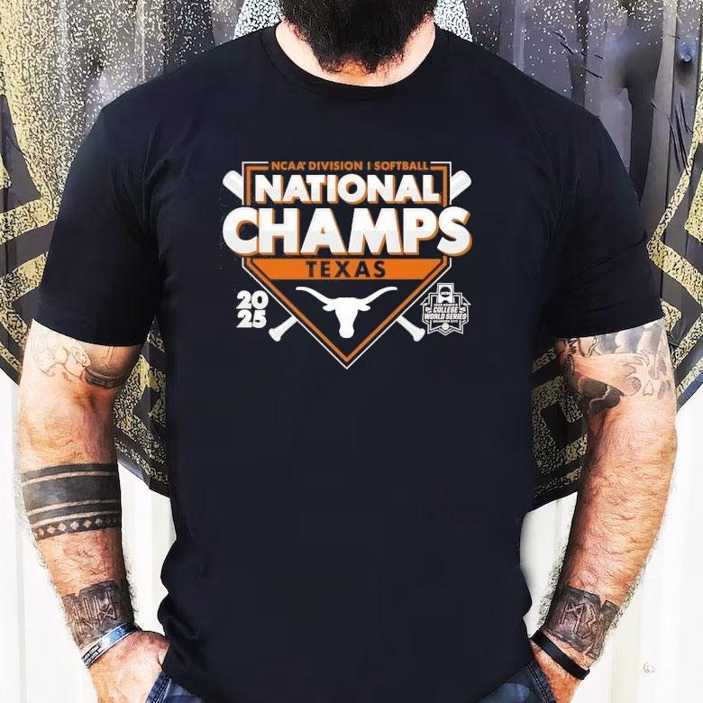 Texas Longhorns Ncaa Division I Softball National Champs 2025 Logo Shirt Texas Longhorns Ncaa Division I Softball National Champs 2025 Logo Shirt