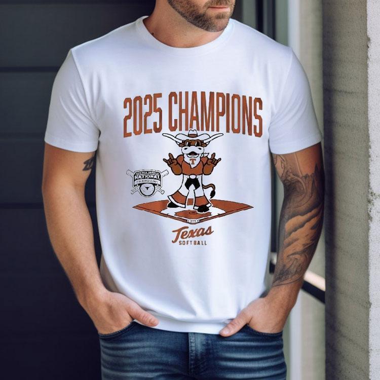 Texas Longhorns Softball 2025 Ncaa National Champions Diamond Mascot Shirt Texas Longhorns Softball 2025 Ncaa National Champions Diamond Mascot Shirt