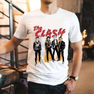 The Clash Live Show Tour Graphic Photo Shirt 1 The Clash Live Show Tour Graphic Photo Tshirt