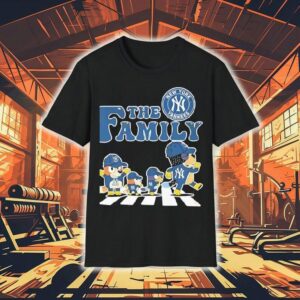 The Family Bluey New York Yankees Abbey Road Shirt