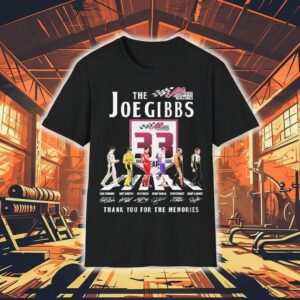 The Joe Gibbs Racing 33rd Anniversary 1992-2025 Thank You For The Memories Road Abbey Signatures Shirt