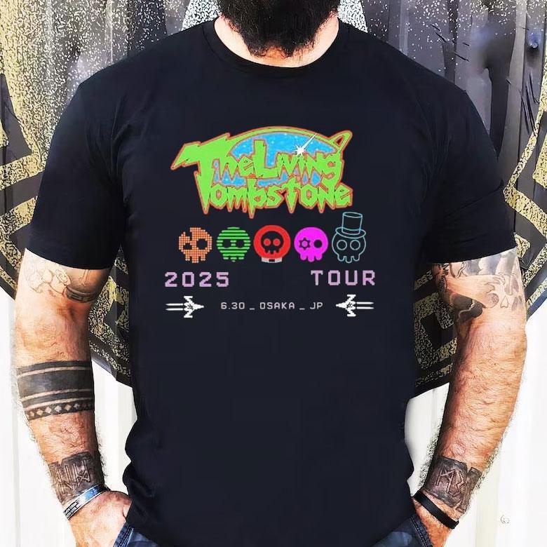 The Living Tombstone World Tour June 30 2025 At Osaka Japan Logo Shirt The Living Tombstone World Tour June 30 2025 At Osaka Japan Logo Shirt