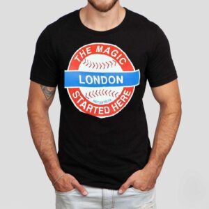 The Magic Started Here London Logo Baseball Shirt