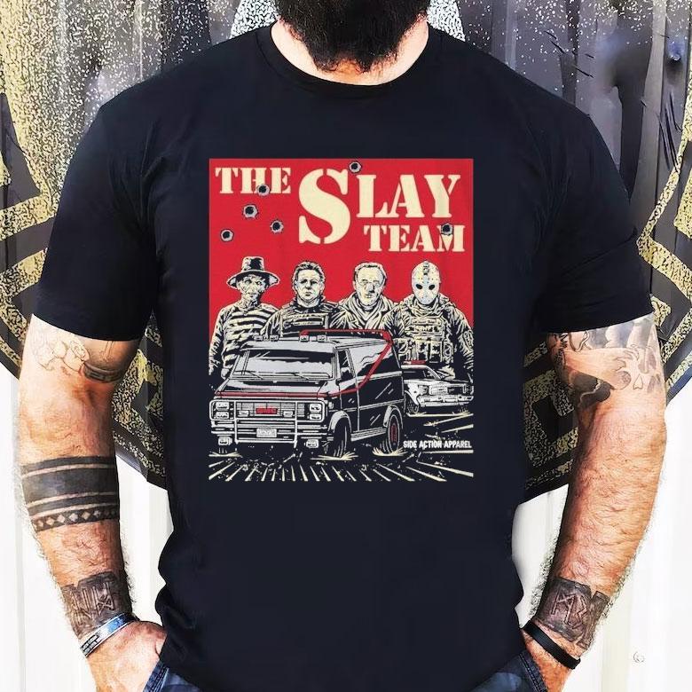 The Slay Team Horror Halloween Shirt The Slay Team Horror Halloween Shirt