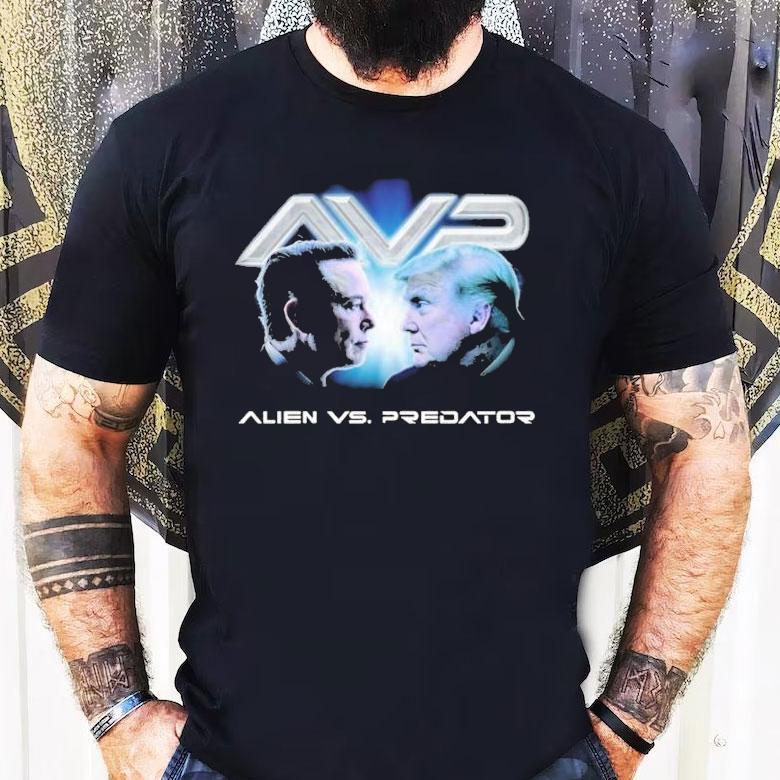 Trump Vs Elon Musk Alien Vs Predator Shirt Trump Vs Elon Musk Alien Vs Predator Shirt