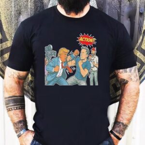 Trump Vs Musk Fake Fight Action Shirt 1 Trump Vs Musk Fake Fight Action Tshirt