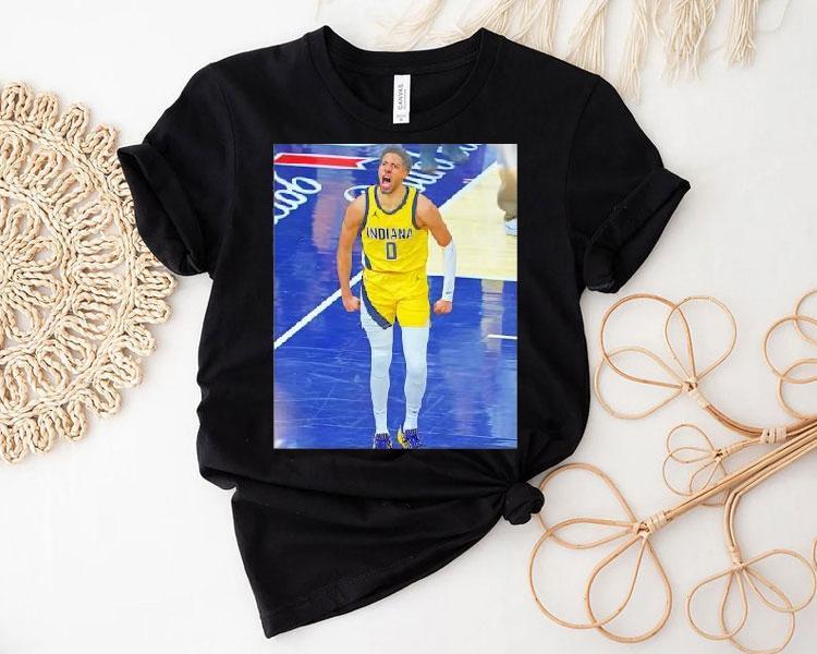 Tyrese Haliburton Indiana Pacers Game Frames Shirt Tyrese Haliburton Indiana Pacers Game Frames Shirt