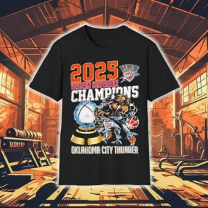 Western Conference Champions Oklahoma City Thunder Nba 2025 Shirt