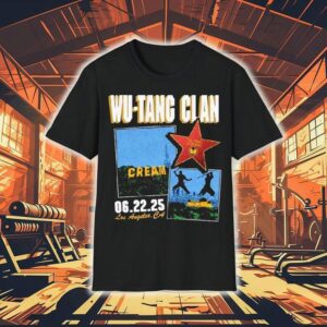 Wu-tang Clan Cream June 22 2025 Crypto Com Arena Los Angeles Ca Shirt
