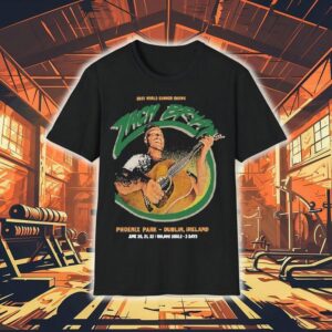 Zach Bryan World Summer Shows 2025 Tour Phoenix Park Dublin, Ireland Guitar Shirt