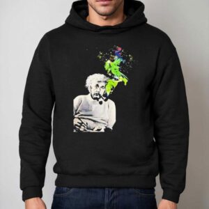 Albert Einstein Smoking Colors Shirt 2 Albert Einstein Smoking Colors Hoodie