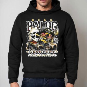 Bill Balog Racing North Pole Nightmare Back In Black Hoodie