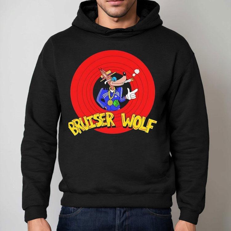 Bruiser Wolf Smoking Cartoon Logo Shirt Bruiser Wolf Smoking Cartoon Logo Shirt