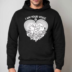 Cat And Dog I Am Your Voice You Are My Heart Shirt 2 Cat And Dog I Am Your Voice You Are My Hear Hoodie