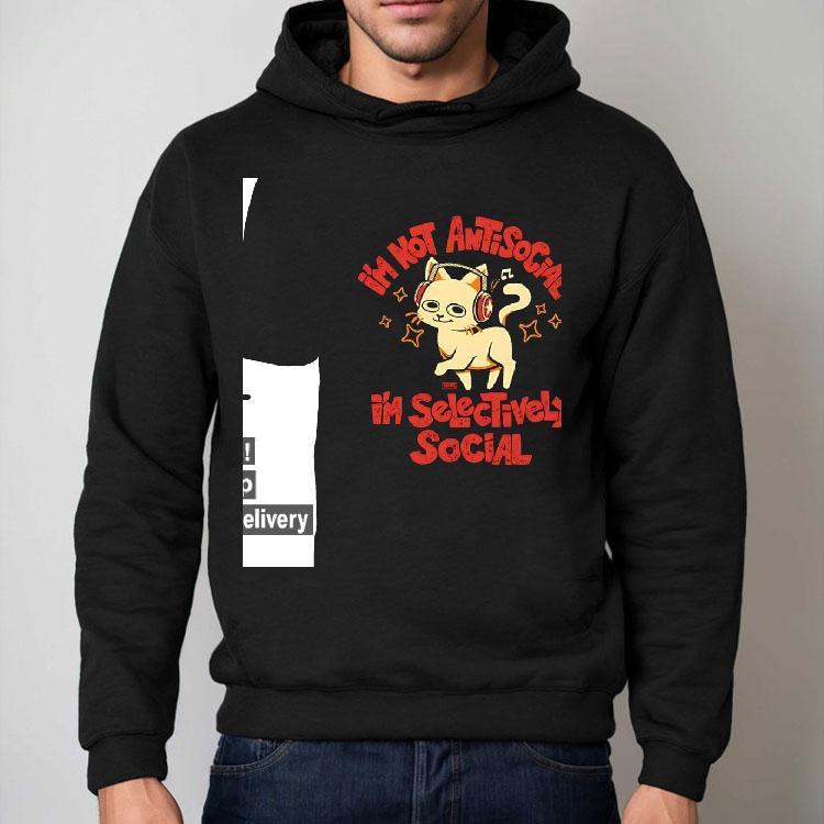 Cat I’m Just Selectively Social I’m Selective Social Shirt Cat I’m Just Selectively Social I’m Selective Social Shirt