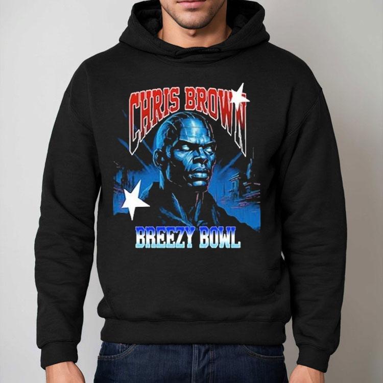 Chris Brown 2025 Tour Breezy Bowl Breezy Bowl Blue Head Xx Shirt Chris Brown 2025 Tour Breezy Bowl Breezy Bowl Blue Head Xx Shirt