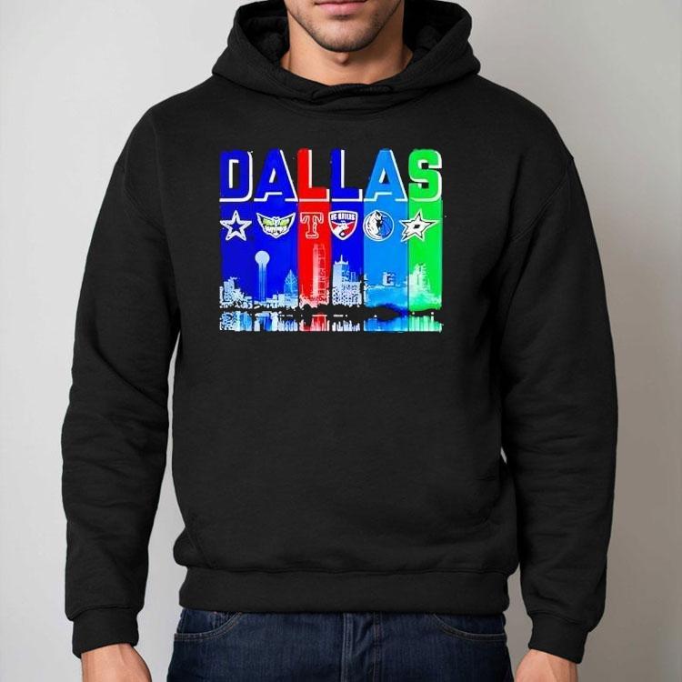 Dallas Skyline City Sports Team Logo Shirt Dallas Skyline City Sports Team Logo Shirt
