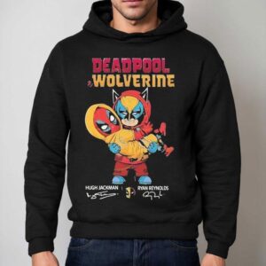 Deadpool And Wolverine Ryan Reynolds X Hugh Jackman Signature Hoodie