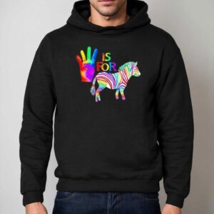 Ed The Zebra Is For Pride Hoodie