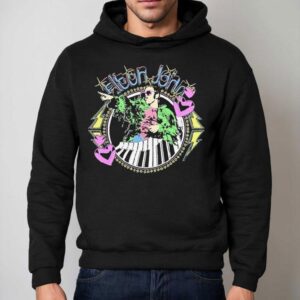 Elton John Threshold Piano Hearts Hoodie