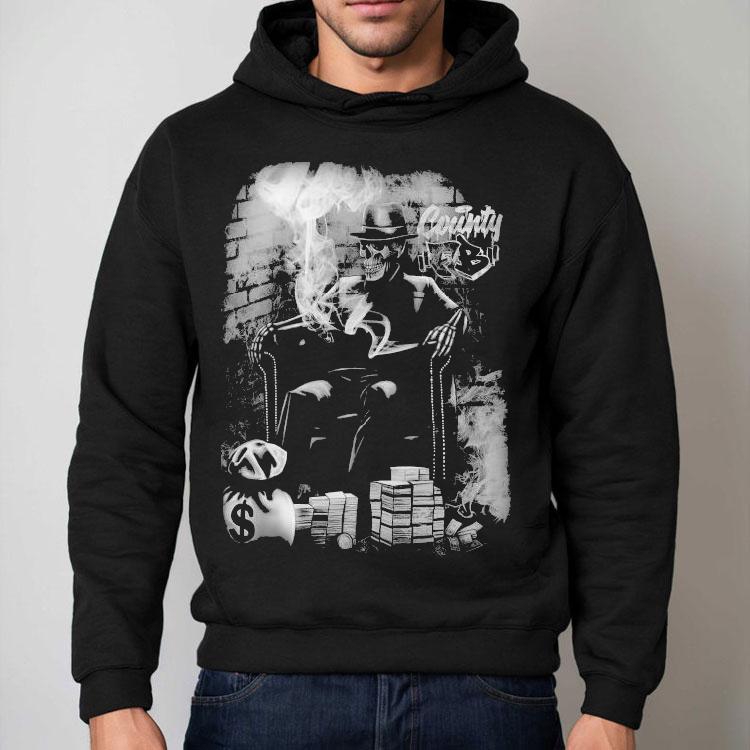 Fb County Smoking Skeleton Heavy Hard Shirt Fb County Smoking Skeleton Heavy Hard Shirt