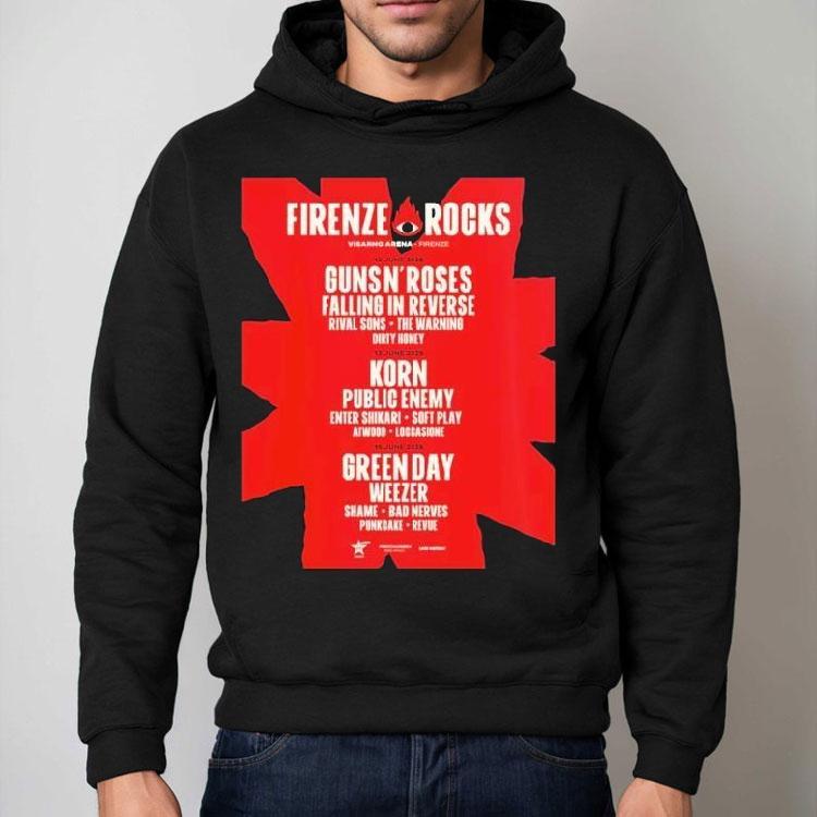 Firenze Rocks Festival 2025 At Visarno Arena From June 12 To 15 2025 Shirt Firenze Rocks Festival 2025 At Visarno Arena From June 12 To 15 2025 Shirt