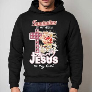 Florida State Seminoles In My Veins Jesus In My Heart Mascot Shirt 2 Florida State Seminoles In My Veins Jesus In My Heart Masco Hoodie