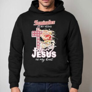 Florida State University In My Veins Jesus In My Heart Shirt 2 Florida State University In My Veins Jesus In My Hear Hoodie