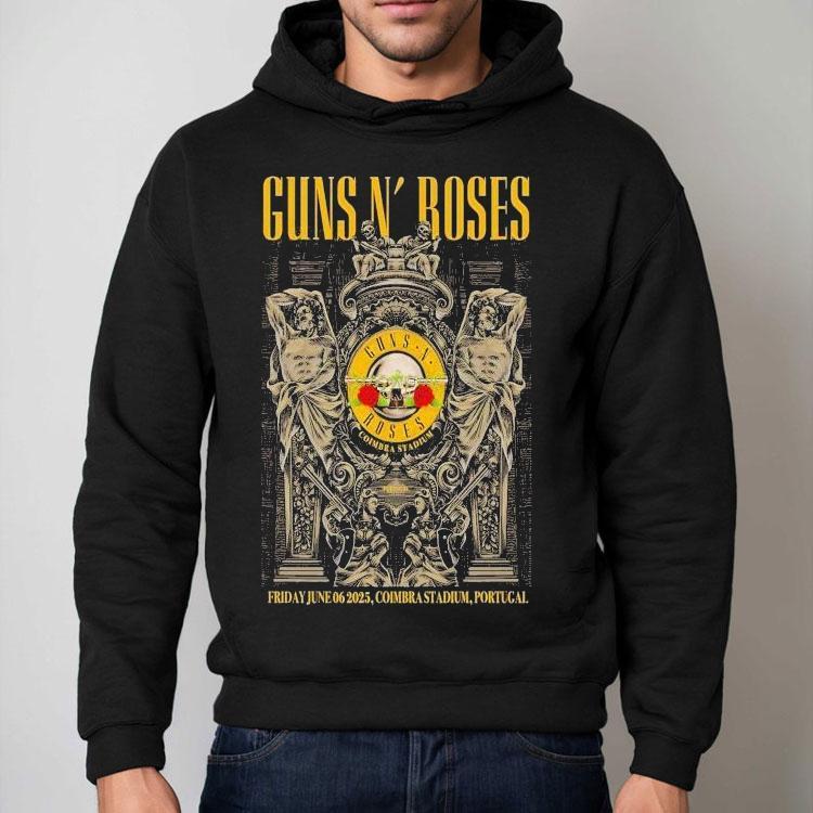 Guns N’ Roses Tour Friday June 06 2025 Coimbra Stadium Portugal Shirt Guns N’ Roses Tour Friday June 06 2025 Coimbra Stadium Portugal Shirt