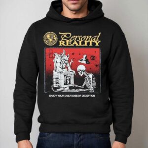Hasan Piker Personal Reality Enjoy Your Daily Dose Of Deception Skeleton Devil Computer Hoodie