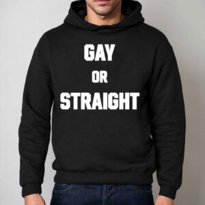 Hevenshe Wearing Gay Or Straigh Hoodie