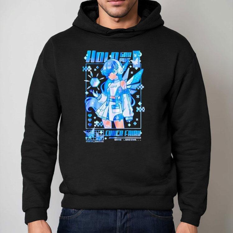 Holographic Cyber Fairy Game Loading Shirt Holographic Cyber Fairy Game Loading Shirt
