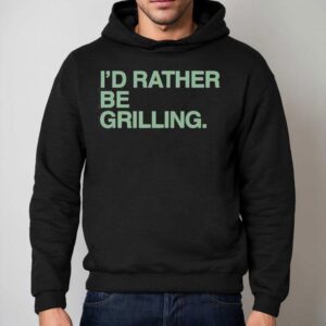 I D Rather Be Grilling Golfing Hoodie