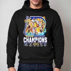 Indiana Pacers Eastern Conference Champions Signatures Hoodie