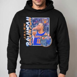 Jalen Brunson New York Knicks Basketball Vintage Hoodie