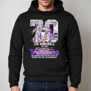 Jim Marshall Commemorative Thank You For The Memories Signatures Hoodie