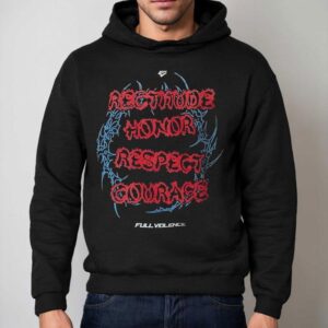 Jiri Prochazka Code Rectitude Honor Respect Courage Full Violence Hoodie