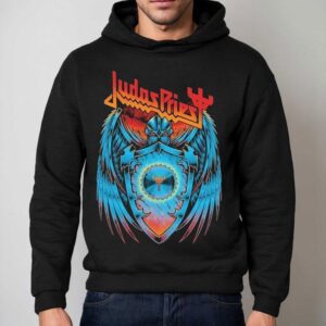 Judas Priest Shield Of Pain Tour Shield Wings Hoodie