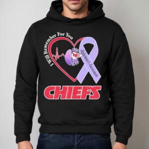 Kansas City Chiefs I Will Remember For You Alzheimer's Awareness Heartbeat Brain Shirt 2 Kansas City Chiefs I Will Remember For You Alzheimer S Awareness Heartbeat Brain Hoodie