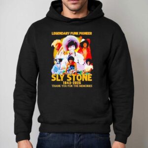 Legendary Funk Pioneer Sly Stone Thank You For The Memories Hoodie