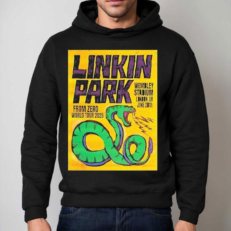 Linkin Park London Uk Show By Paul Insect At Wembley Stadium On June 28th From Zero World Tour 2025 Shirt Linkin Park London Uk Show By Paul Insect At Wembley Stadium On June 28th From Zero World Tour 2025 Shirt