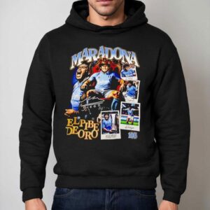 Maradona El Pibe De Oro Signature Vintage Hoodie
